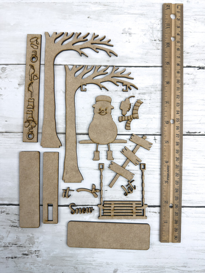 Swinging Snowman DIY Kit