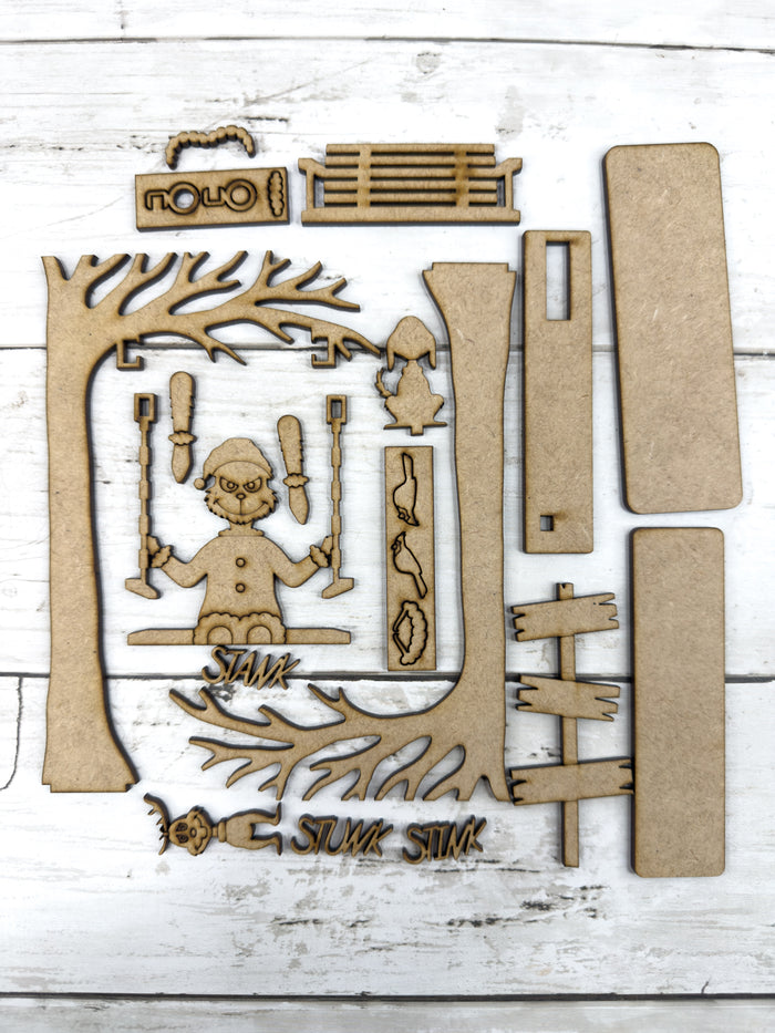 Swinging Stink Stank Stunk Green Guy DIY Kit