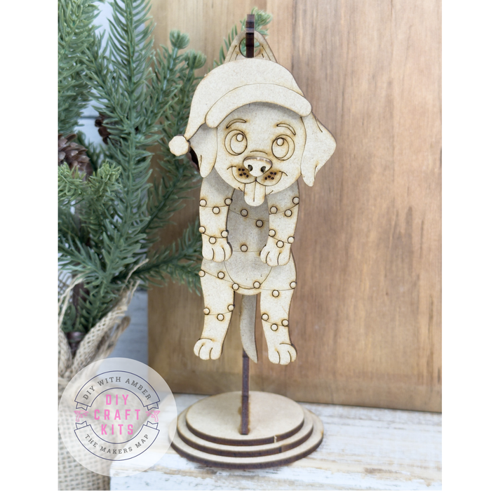 Swingy Christmas Puppy Dog Hanging Stand DIY Kit