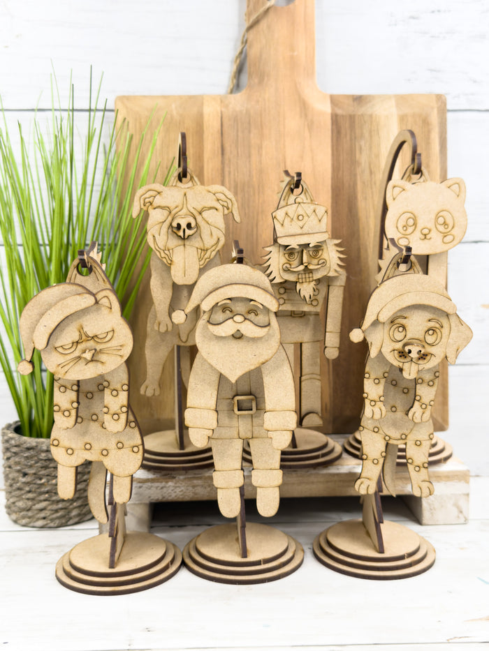Swingy Christmas Puppy Dog Hanging Stand DIY Kit