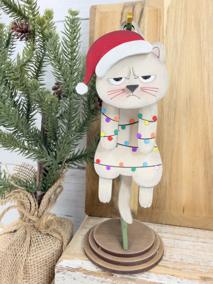 Swingy Grumpy Kitty Hanging Stand DIY Kit