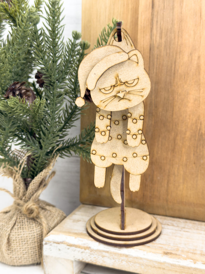 Swingy Grumpy Kitty Hanging Stand DIY Kit