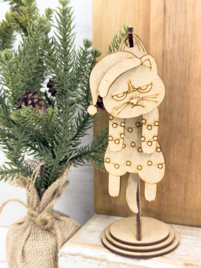 Swingy Grumpy Kitty Hanging Stand DIY Kit