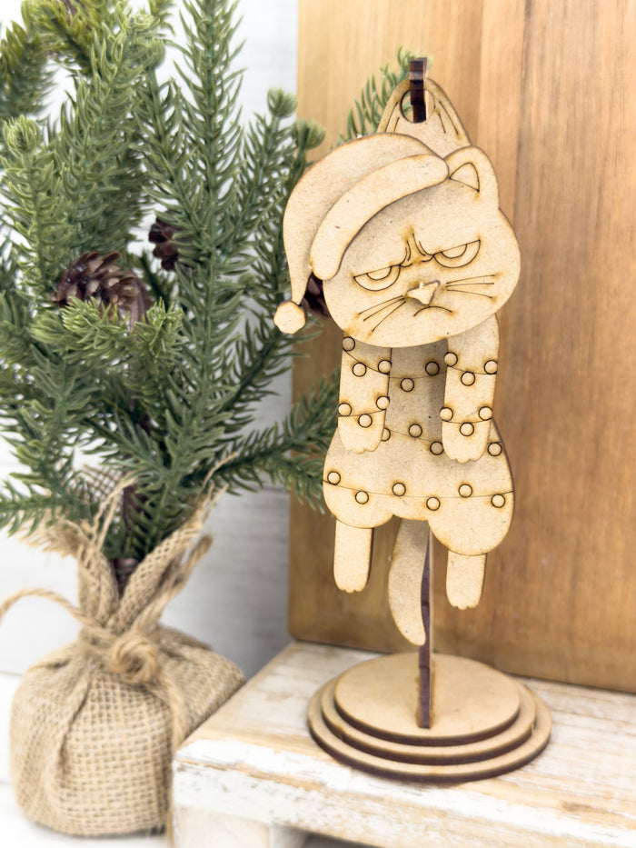Swingy Grumpy Kitty Hanging Stand DIY Kit