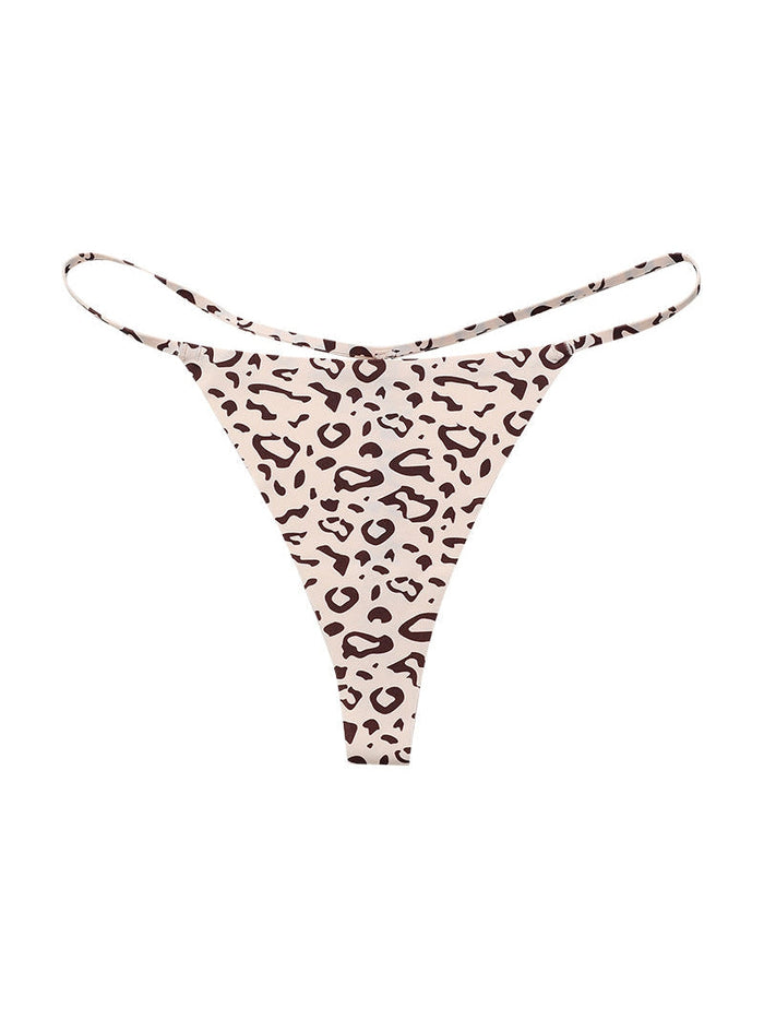 T-back Leopard Print Panties