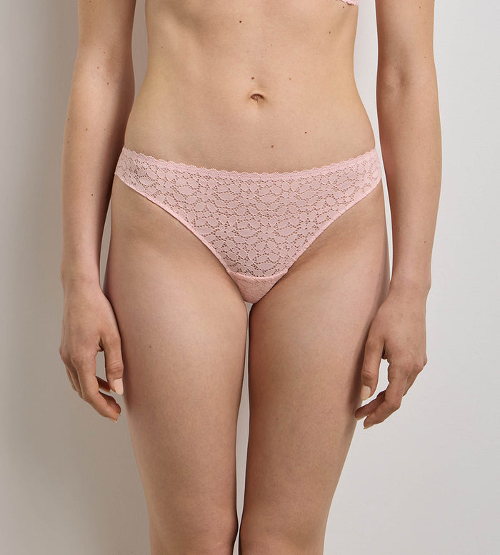 Tanga rose pétale Daily Dentelle