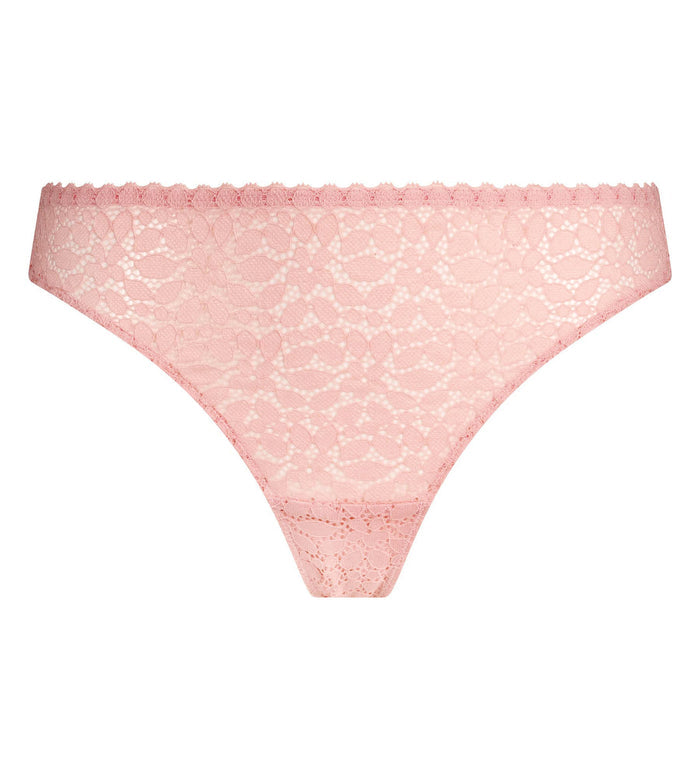 Tanga rose pétale Daily Dentelle
