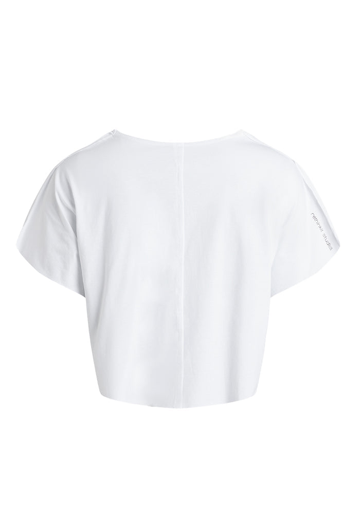 Rethinkit Tee Short Raw Edges Caen Tee 0364 white