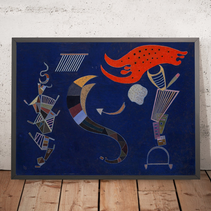 A framed image of