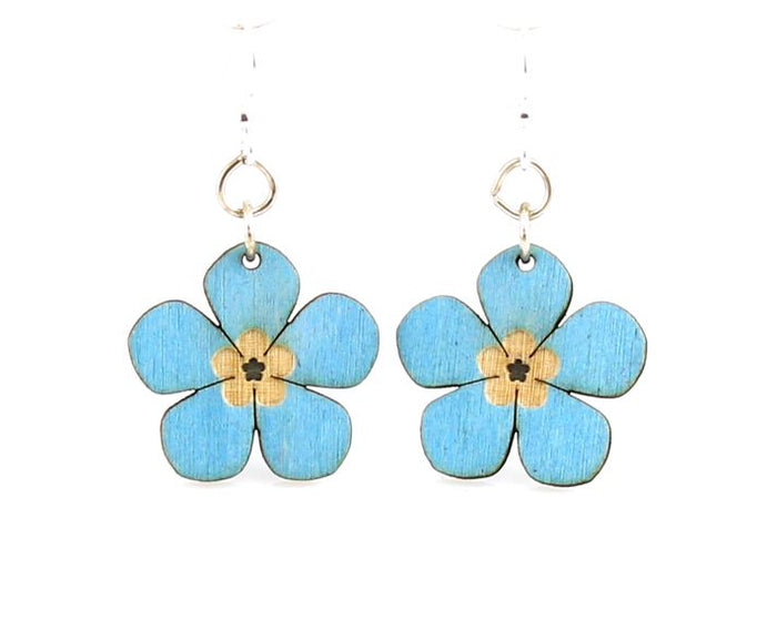 Awesome blossom earrings with layered petals, eco-friendly jewelry made in USA