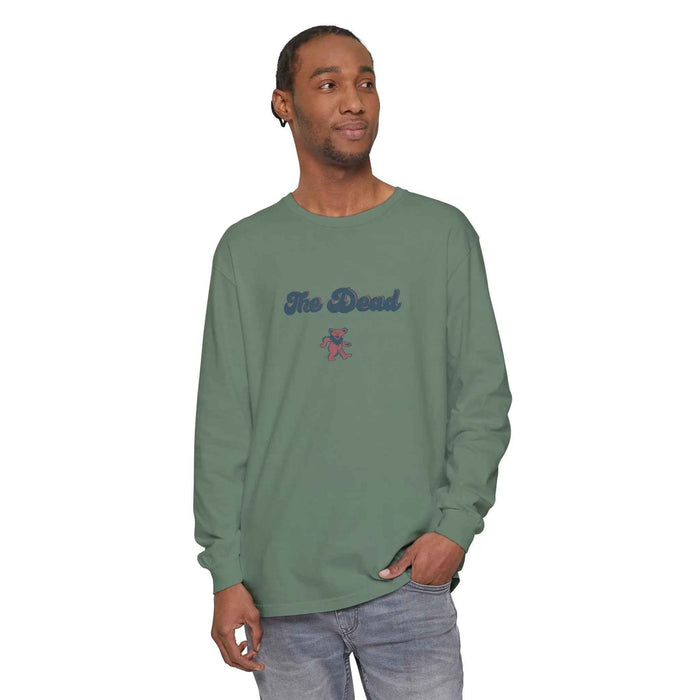 The Dead Dancing Bear Garment-Dyed Long Sleeve T-Shirt