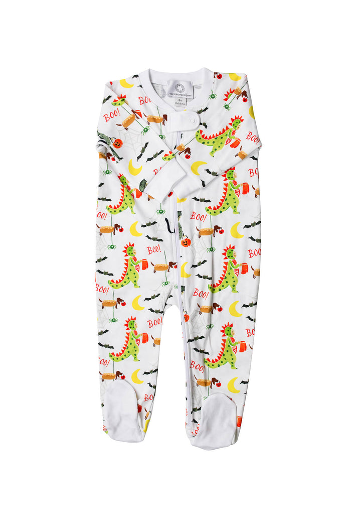 The Proper Peony - Spooky Zipper Pajama