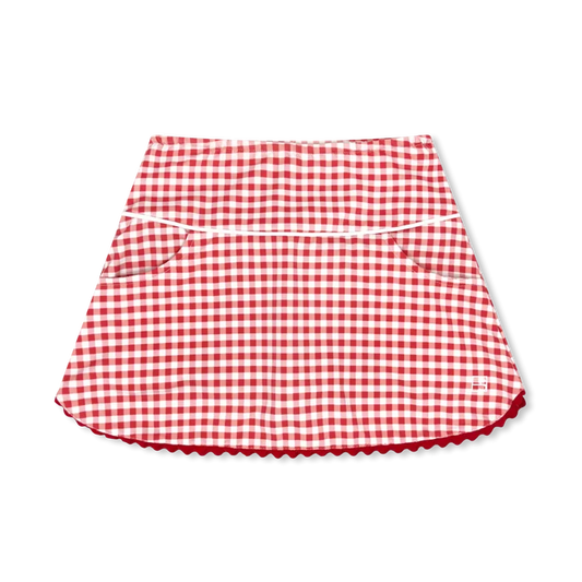 Tiffany Skort - Candy Apple Red Gingham