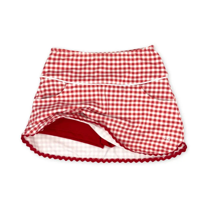 Tiffany Skort - Candy Apple Red Gingham