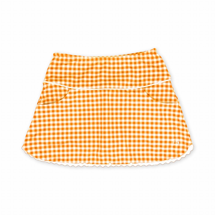 Tiffany Skort - Dreamsicle Orange Gingham
