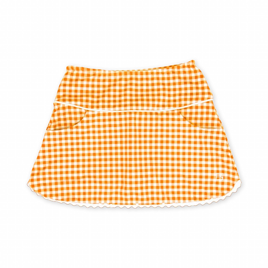Tiffany Skort - Dreamsicle Orange Gingham