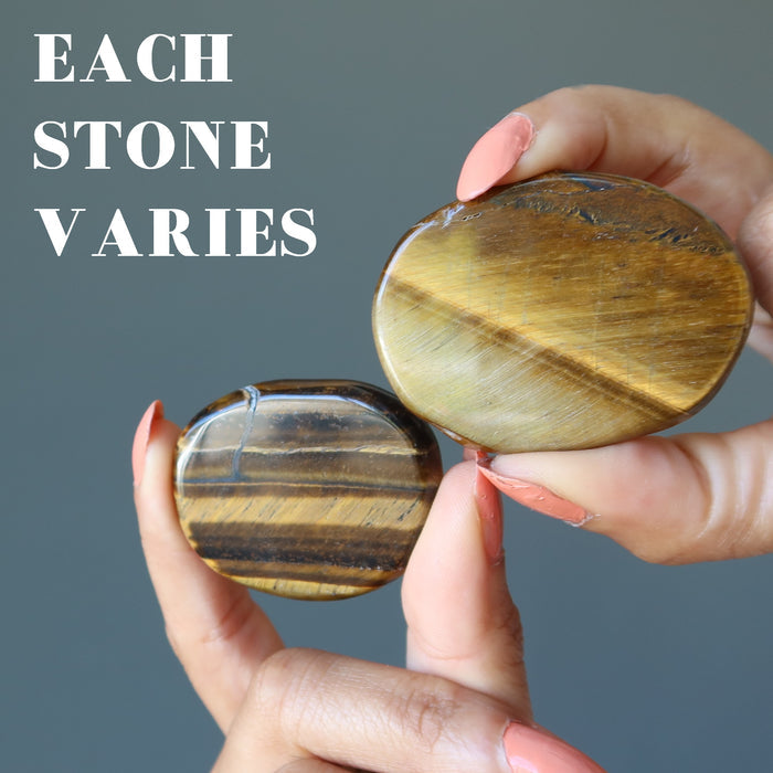 comparing two tigers eye slabs