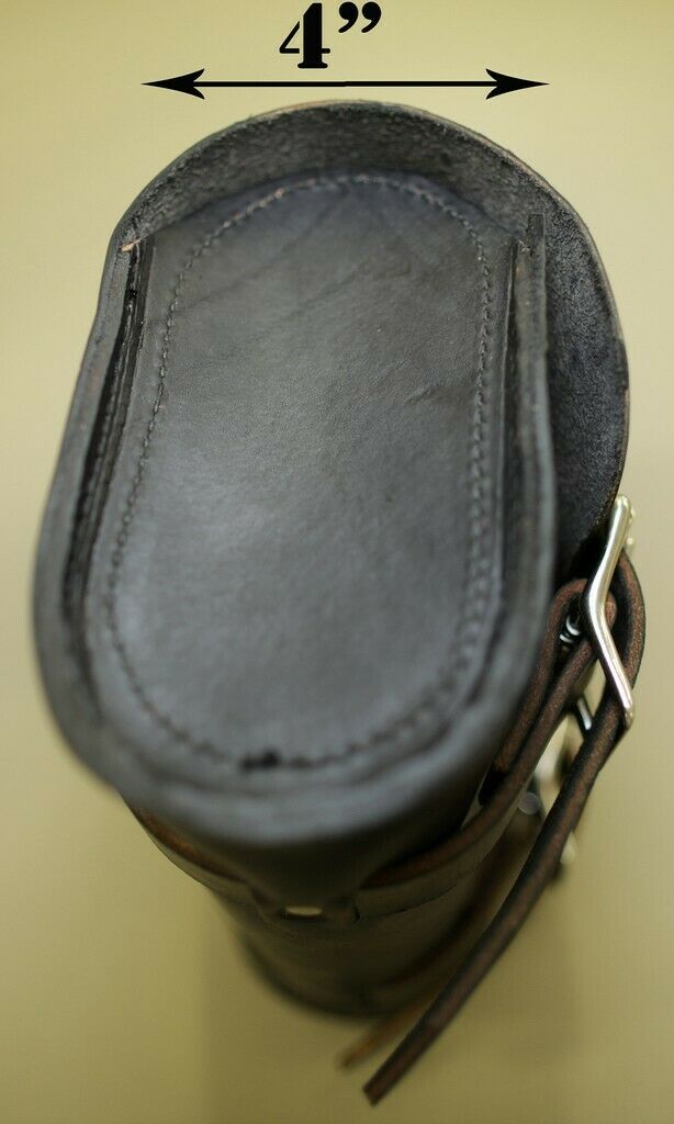 Tool Roll Bag Saddle Harley Chopper Bobber Motorcycle Black Distressed Leather - Mother Road Customs