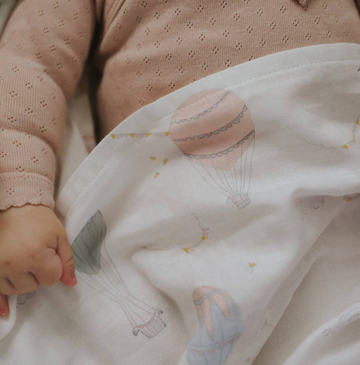 Touch The Sky Swaddle - Pink