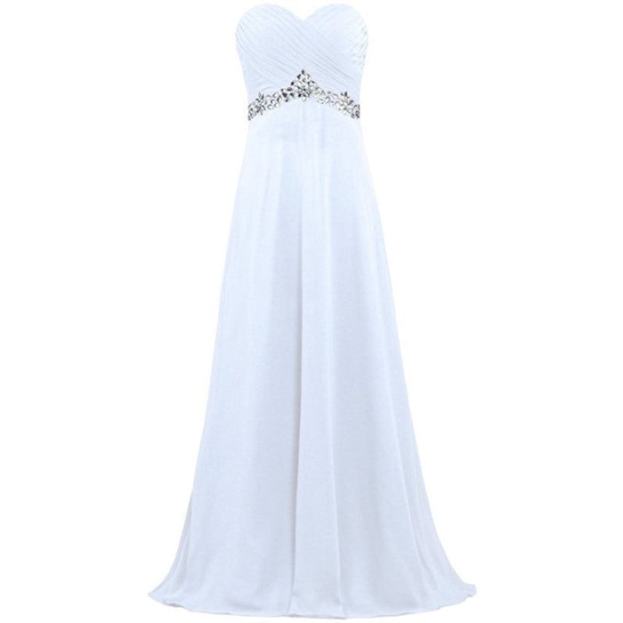 Trendy Bridesmaid Dresses Off The Shoulder Chiffon Wedding Dress