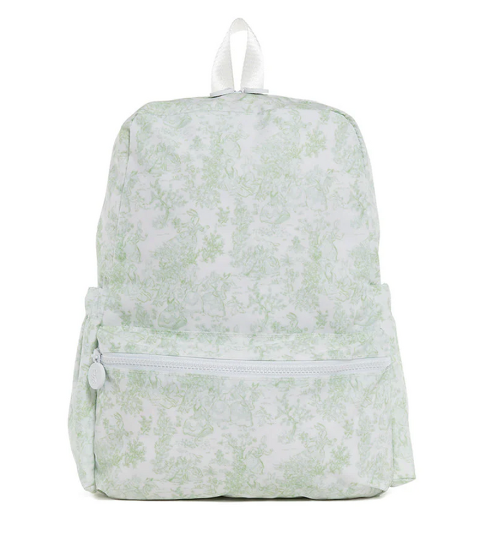 TRVL - Backpack - Green Bunny Toile