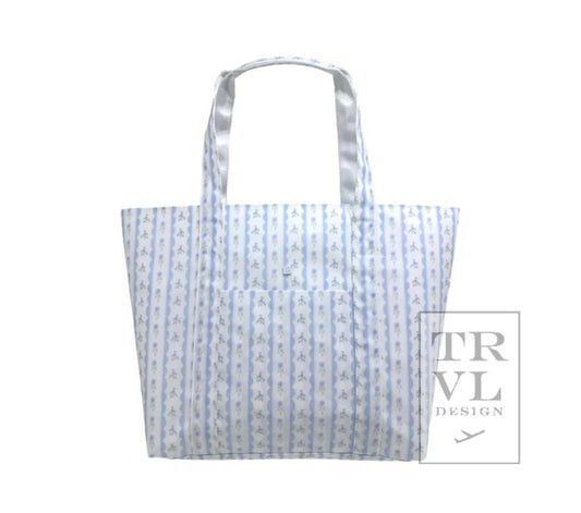 TRVL - Jumbo Tote - Blue Ribbon Floral