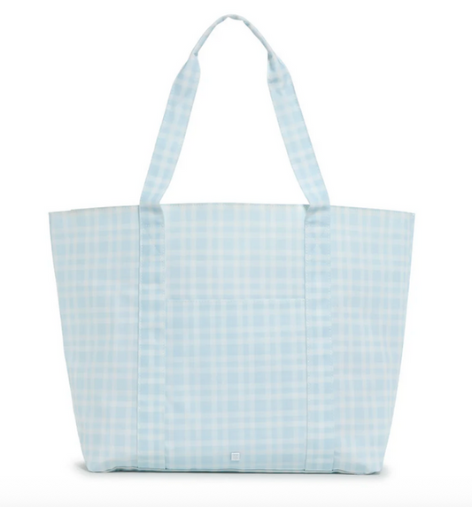 TRVL - Jumbo Tote - Pimlico Blue Plaid