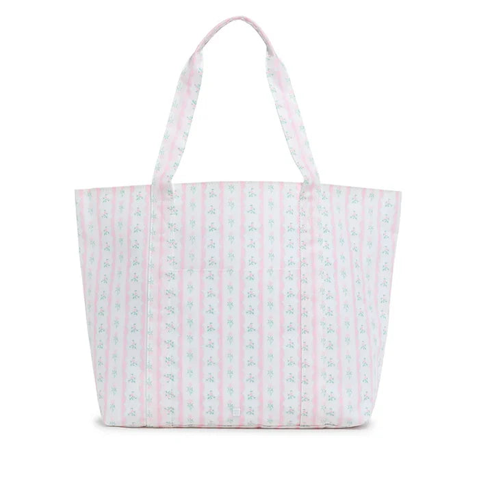 TRVL - Jumbo Tote - Pink Ribbon Floral