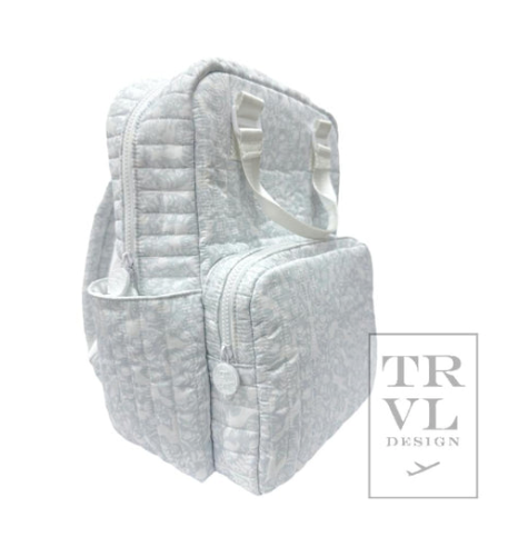 TRVL - Quilted All You Need Bag - Blue Woodland Floral