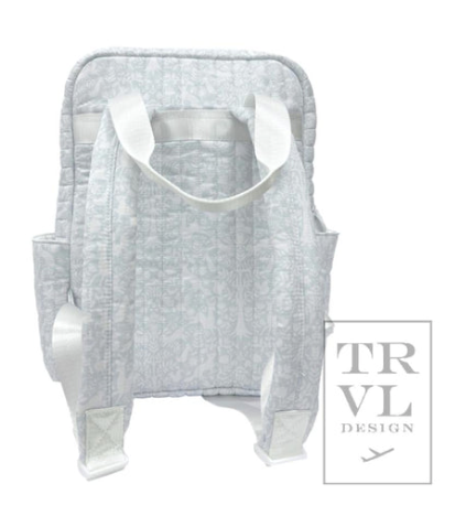 TRVL - Quilted All You Need Bag - Blue Woodland Floral