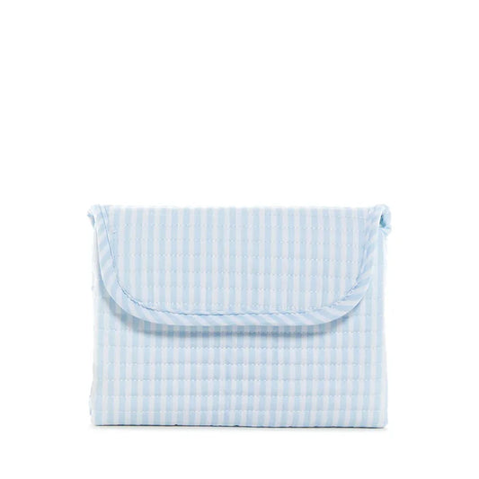 TRVL - Quilted Changing Mat - Pimlico Stripe Blue