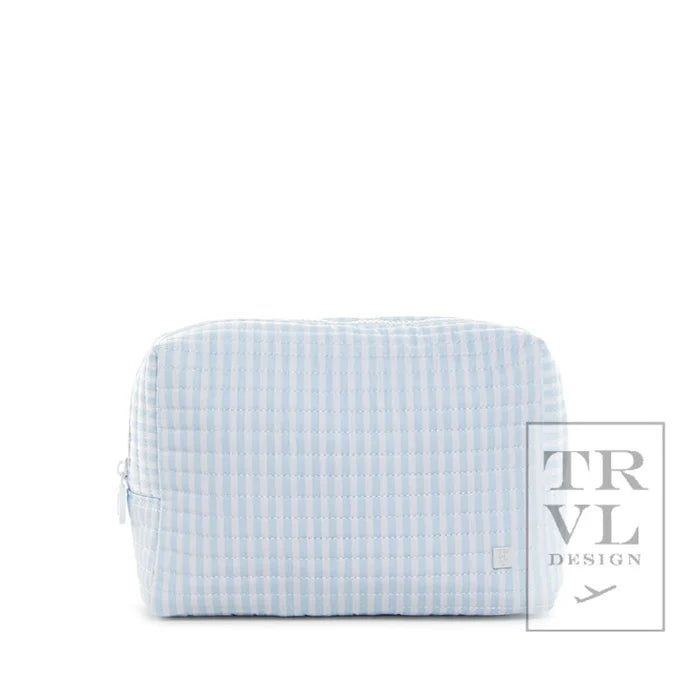 TRVL - Quilted Everyday Bag - Blue Pimlico Stripe