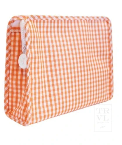 TRVL - Roadie Large - Orange Gingham
