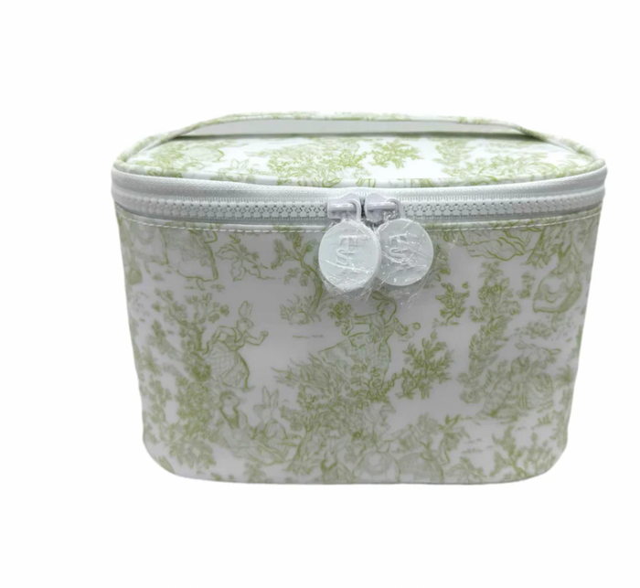 TRVL Kit Case - Green Bunny Toile
