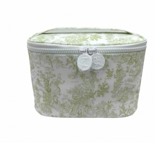 TRVL Kit Case - Green Bunny Toile