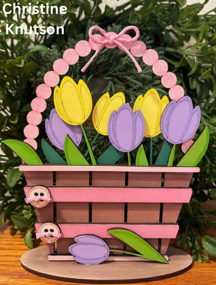 Tulips in Basket DIY Kit