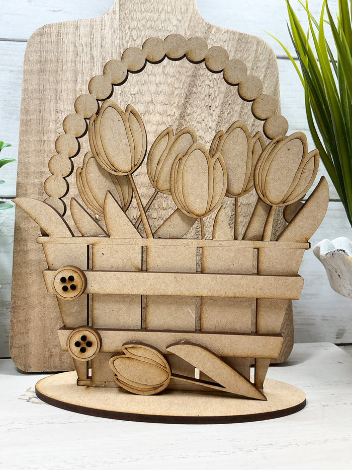 Tulips in Basket DIY Kit