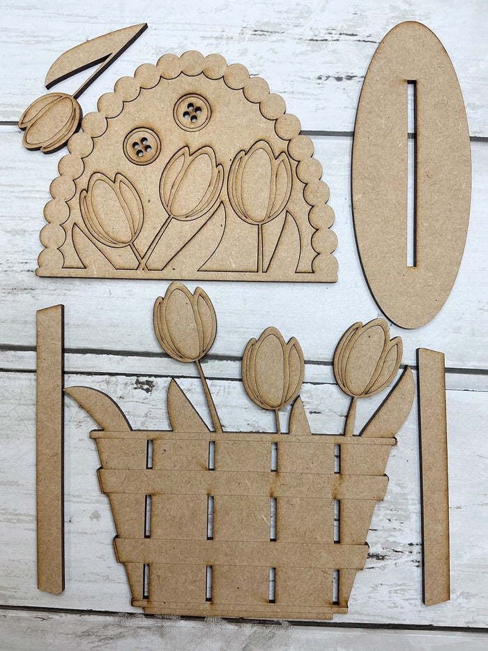 Tulips in Basket DIY Kit