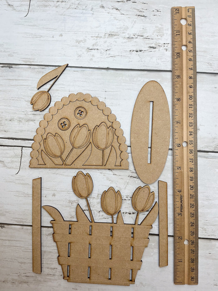 Tulips in Basket DIY Kit