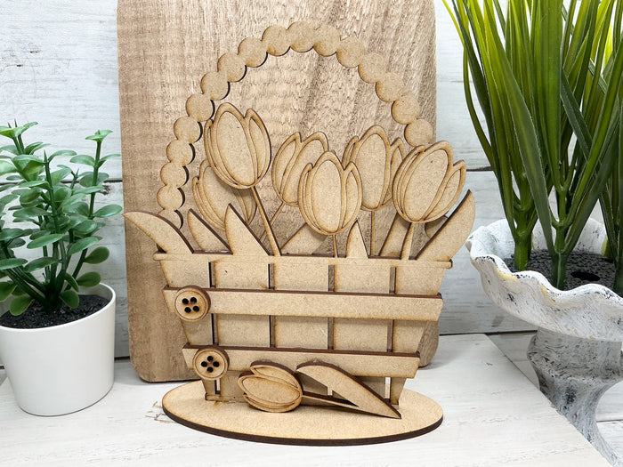 Tulips in Basket DIY Kit