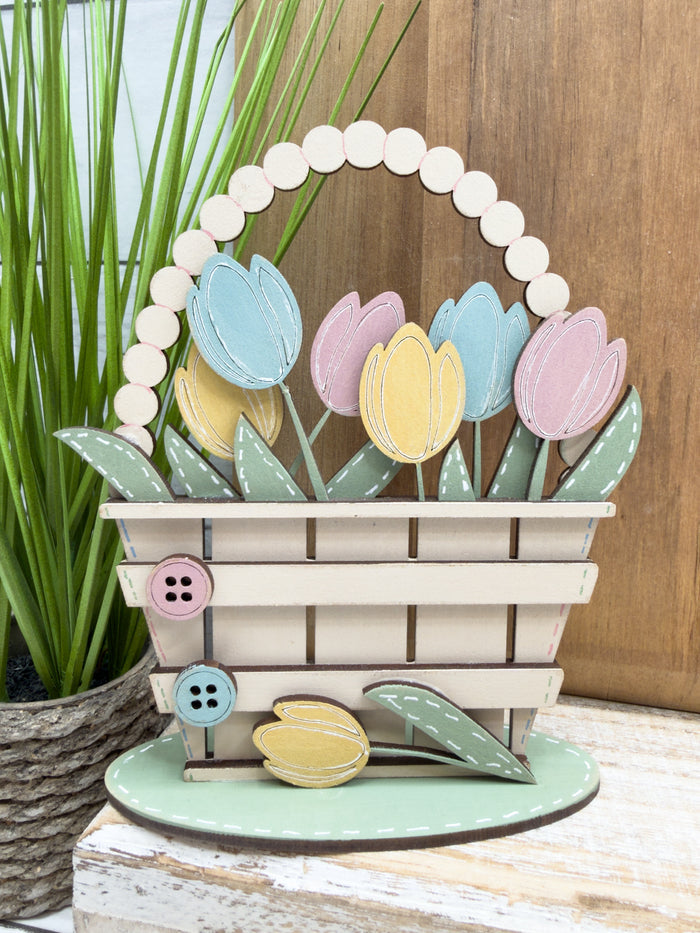 Tulips in Basket DIY Kit