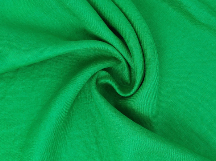 Twill Weave 100% Linen Fabric - Medium Weight in Green 7595 - The Linen Lab - Green