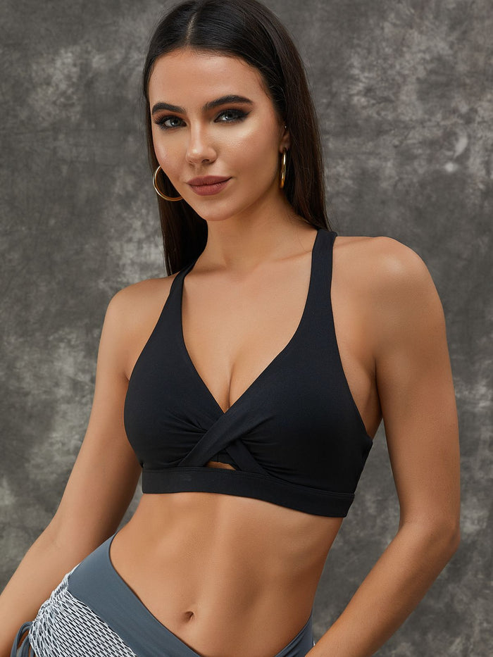 Twist Hollow Out Sports Bras