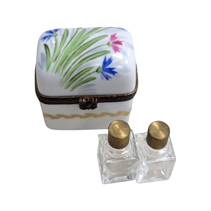 Elegant Porcelain Perfume Box Porcelain Limoges Perfume French Trinket Box