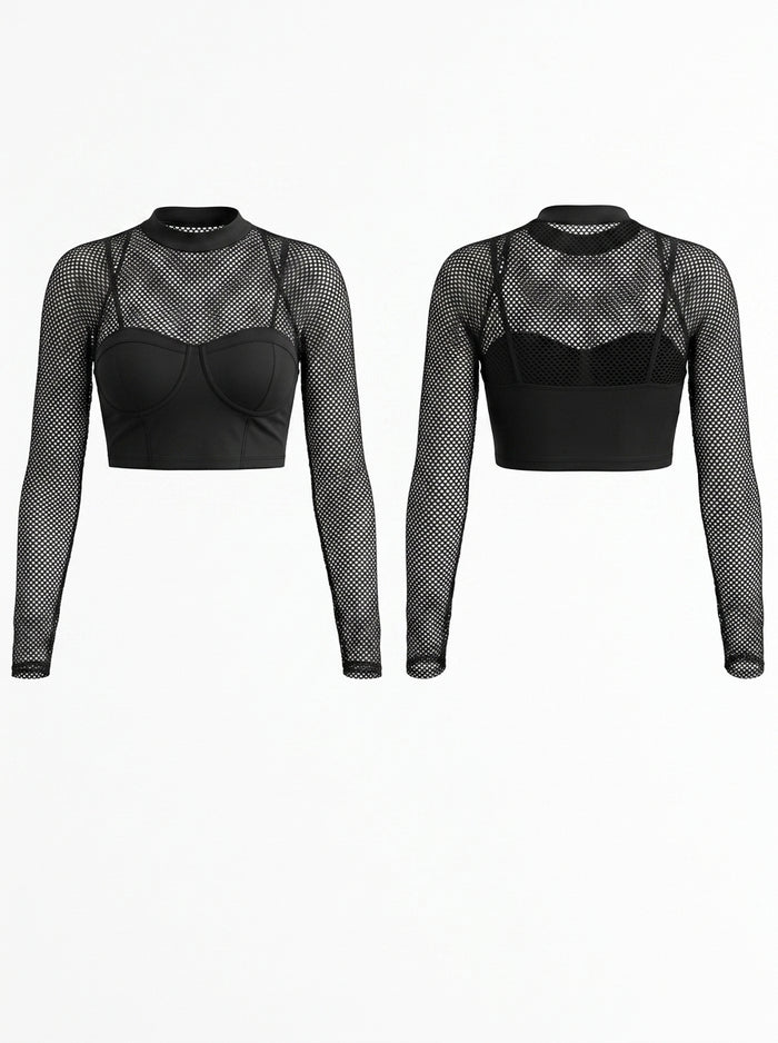Unique Fishnet Long Sleeves
