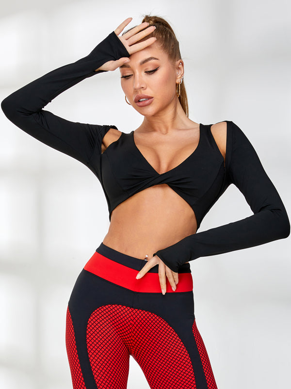 Unique Twist With Pads Long Sleeves