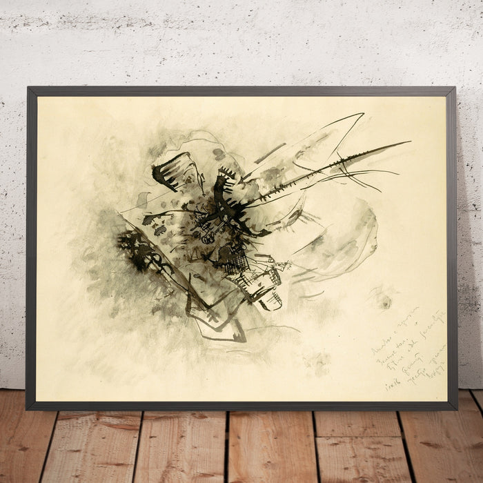 A framed image of
