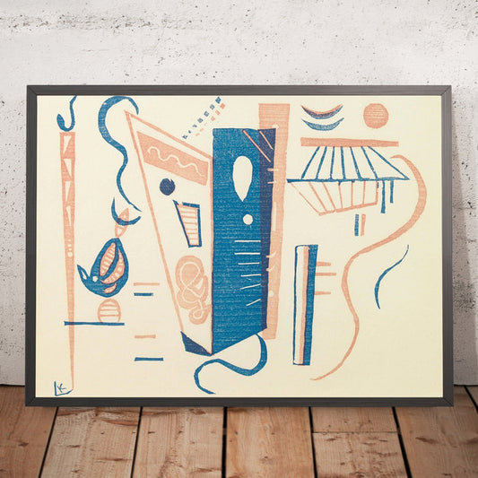 A framed image of