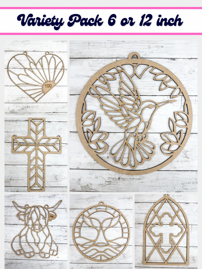 Variety Style A Laser Cut Outline Frame Blank