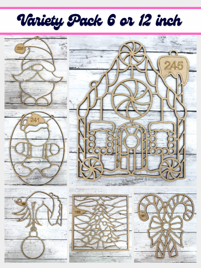 Variety Style E Laser Cut Outline Frame Blank